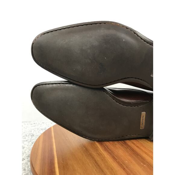 Magnanni Mens 12D Romelo Brown Leather Apron Toe Career Office Oxford Dress Shoe main image 5
